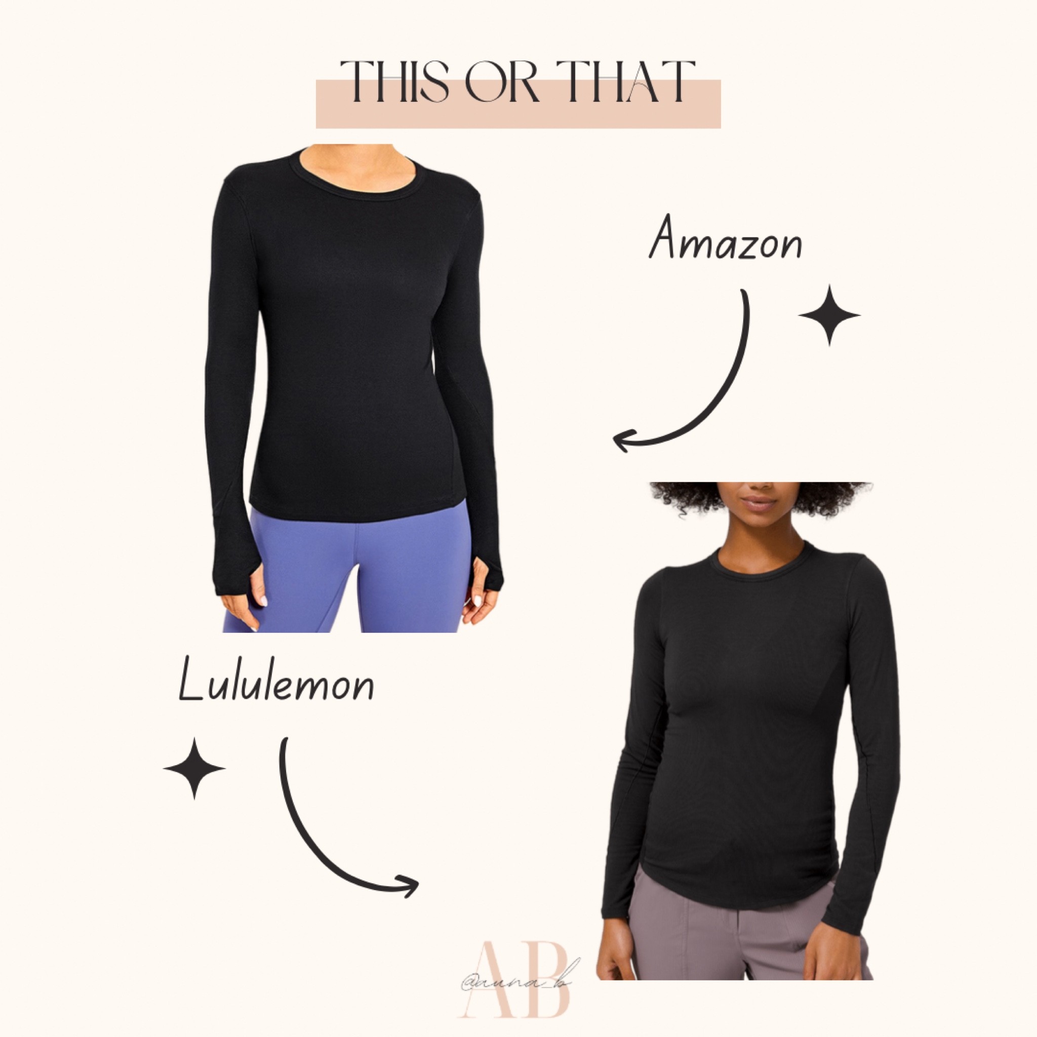 Lululemon long sleeve top 
#dupe #save #splurge

#LTKU #LTKunder50 #LTKfit