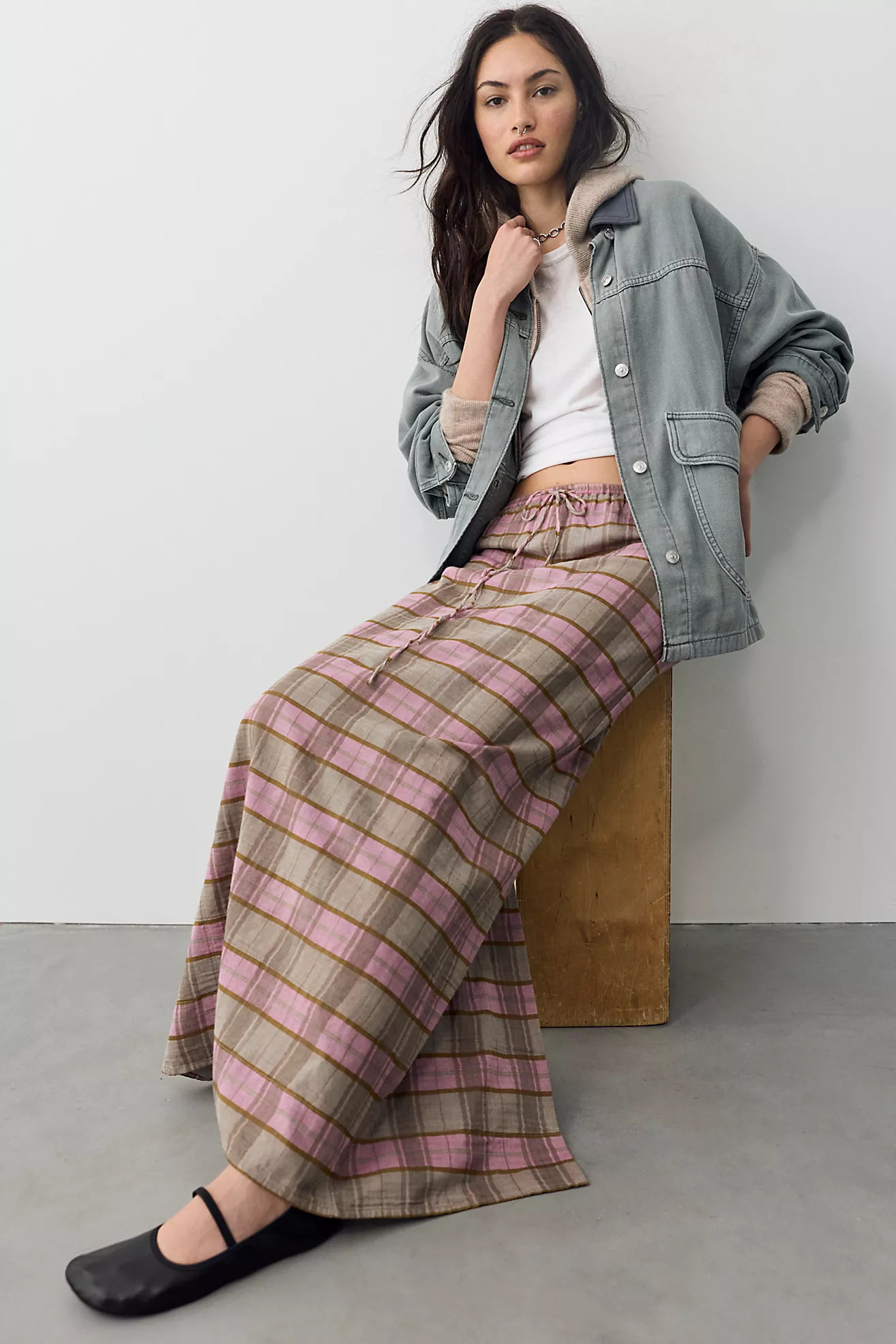 Plaid Column Skirt | Free People (Global - UK&FR Excluded)