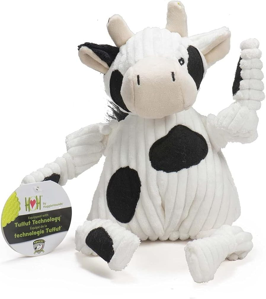 HuggleHounds Plush Corduroy Durable Knotties Dog Toy | Amazon (US)