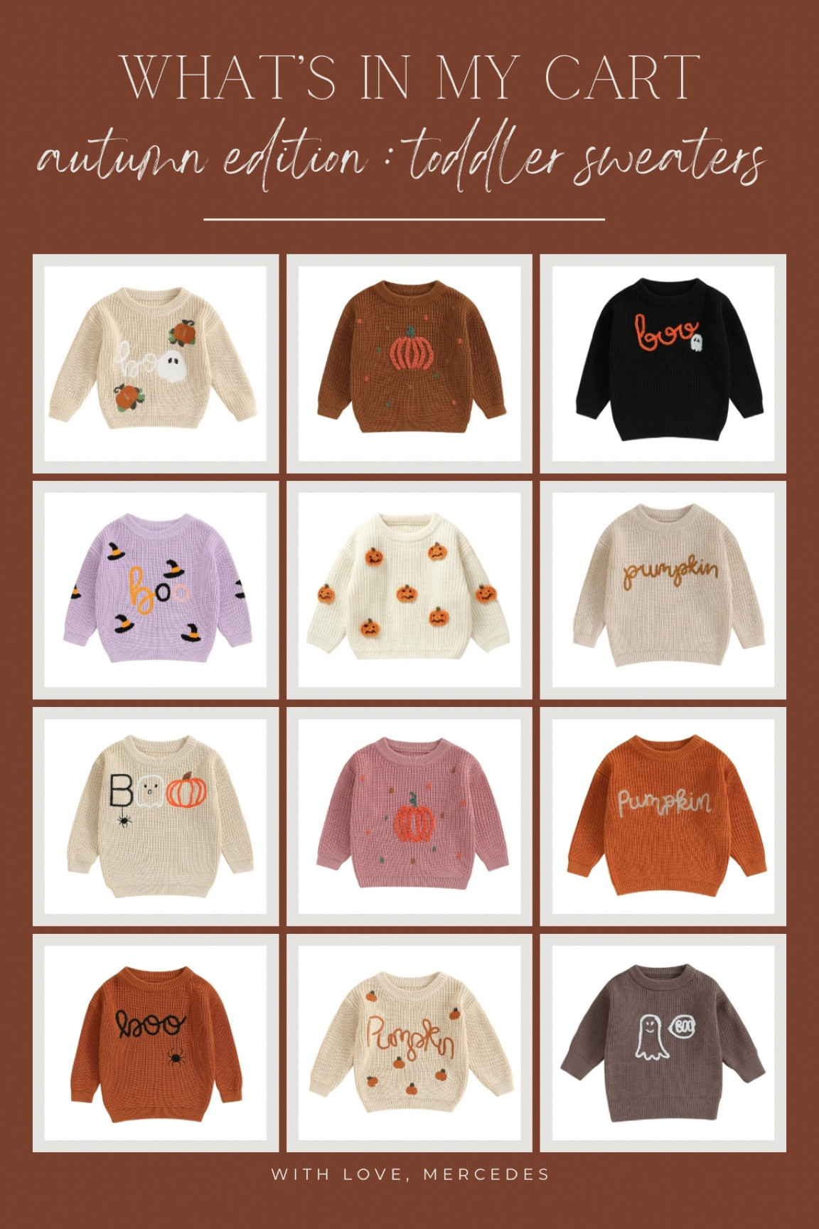 Seriously so obsessed with these knit toddler sweaters 😍 I’ll take one of each, please! How cute would the kids be matching in these 🥹

#LTKHalloween #LTKKids #LTKSeasonal