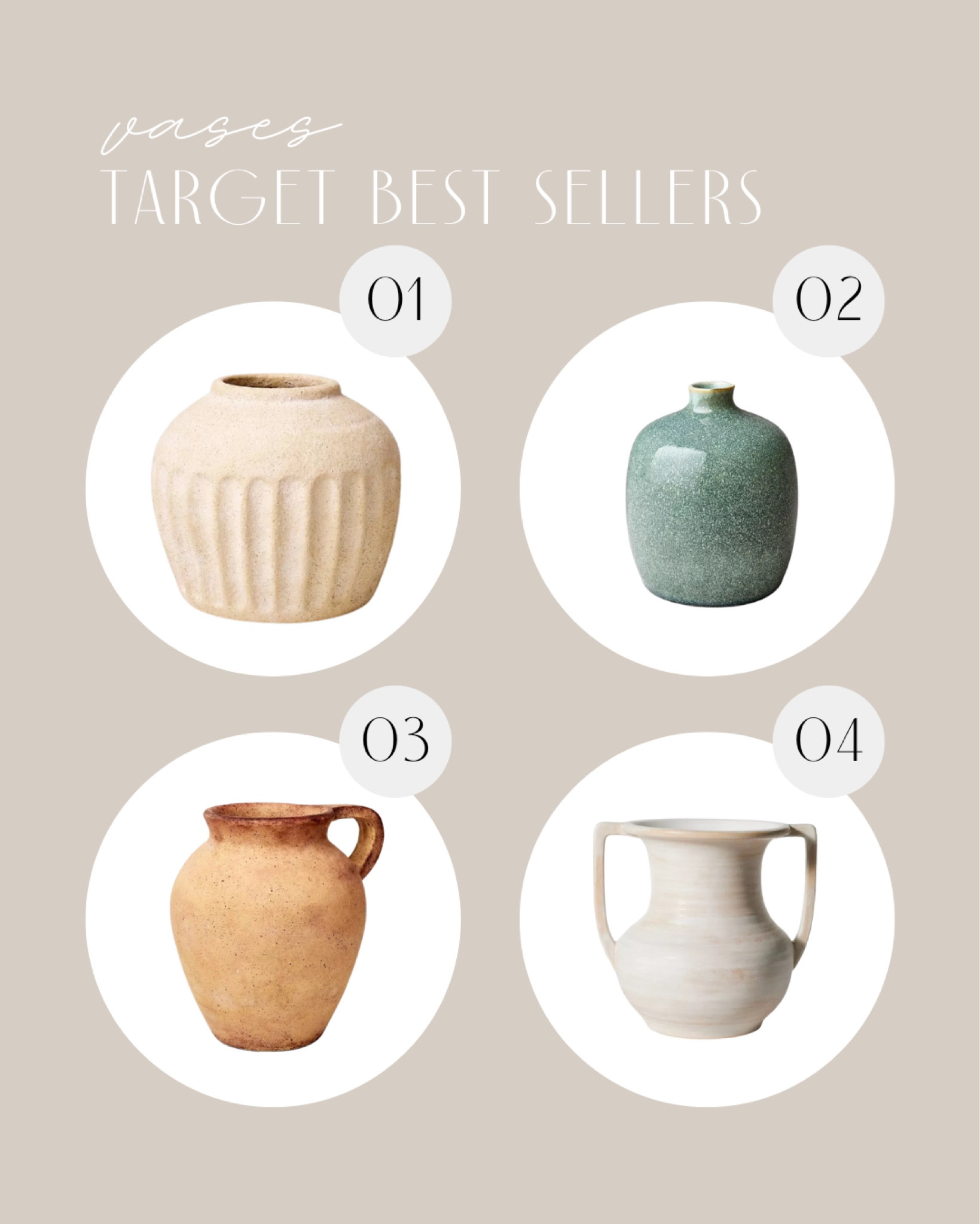 Target best sellers - vase edition! 

#LTKStyleTip #LTKHome #LTKFindsUnder50
