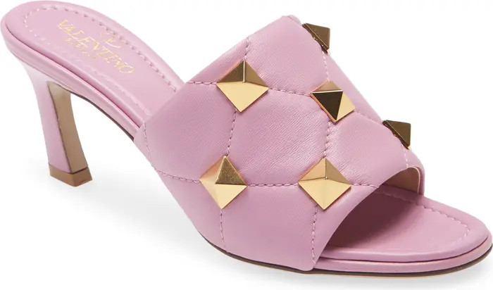 Roman Stud Matelassé Slide Sandal | Nordstrom