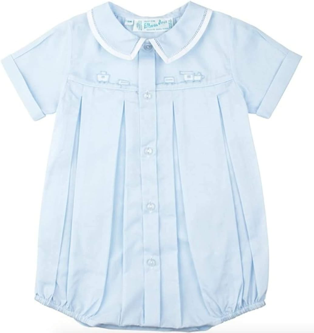 Baby Boys Blue Train Bubble Layette Outfit | Amazon (US)