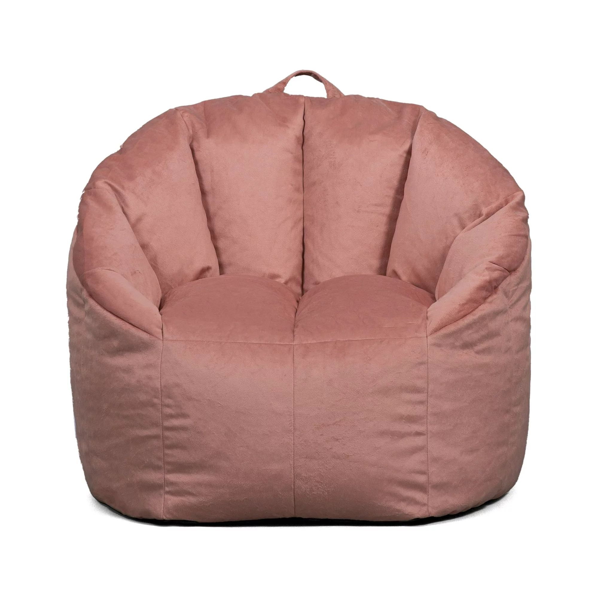 Big Joe Milano Bean Bag Chair, Desert Rose Plush, Soft Polyester, 2.5 feet | Walmart (US)
