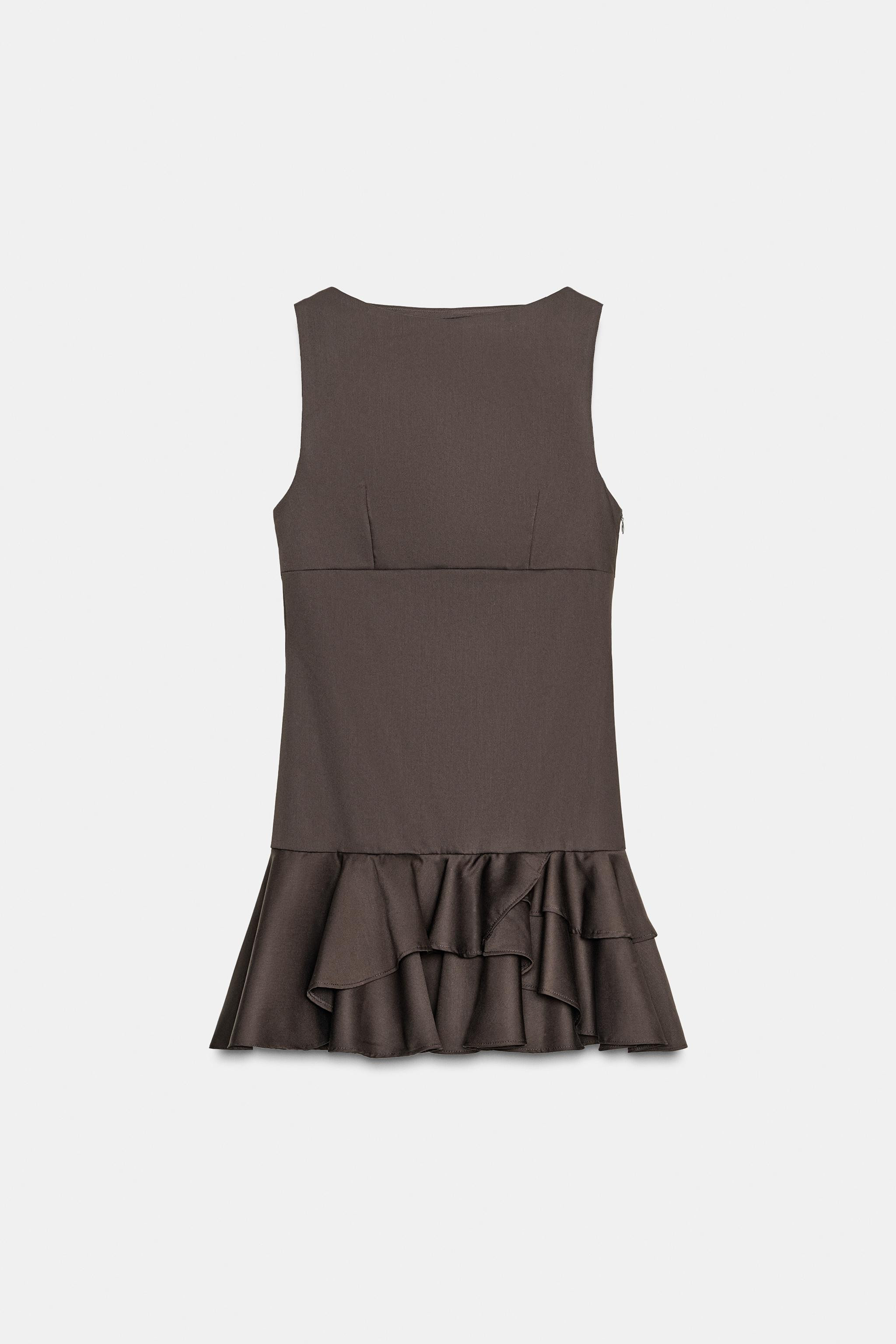 SHORT RUFFLED DRESS | Zara US