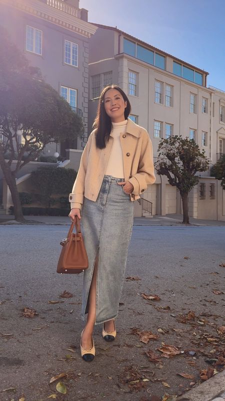The best fall layer: this tissue turtleneck! I’ve washed it a million times and it still looks and feels so good on. 25% off! 

For the denim skirt, use code ANH20 for an additional discount. 

#LTKSeasonal #LTKCyberWeek #LTKsalealert
