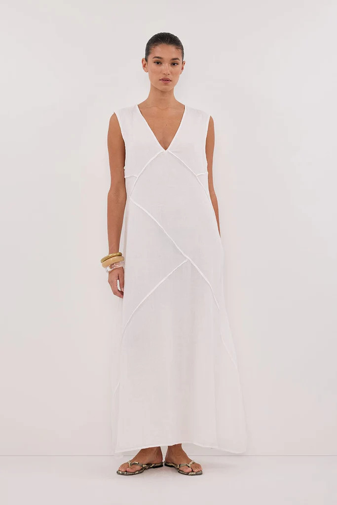 JONA WHITE RAMIE MIDI DRESS | DISSH
