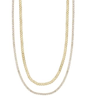 Ettika Simple Crystal Gold Chain Necklace Set | Macys (US)
