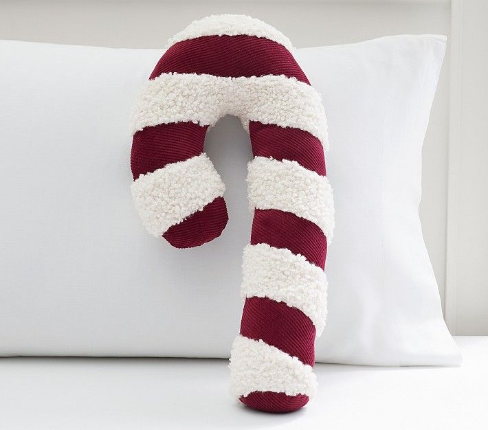 Candy Cane Pillow | Pottery Barn Kids