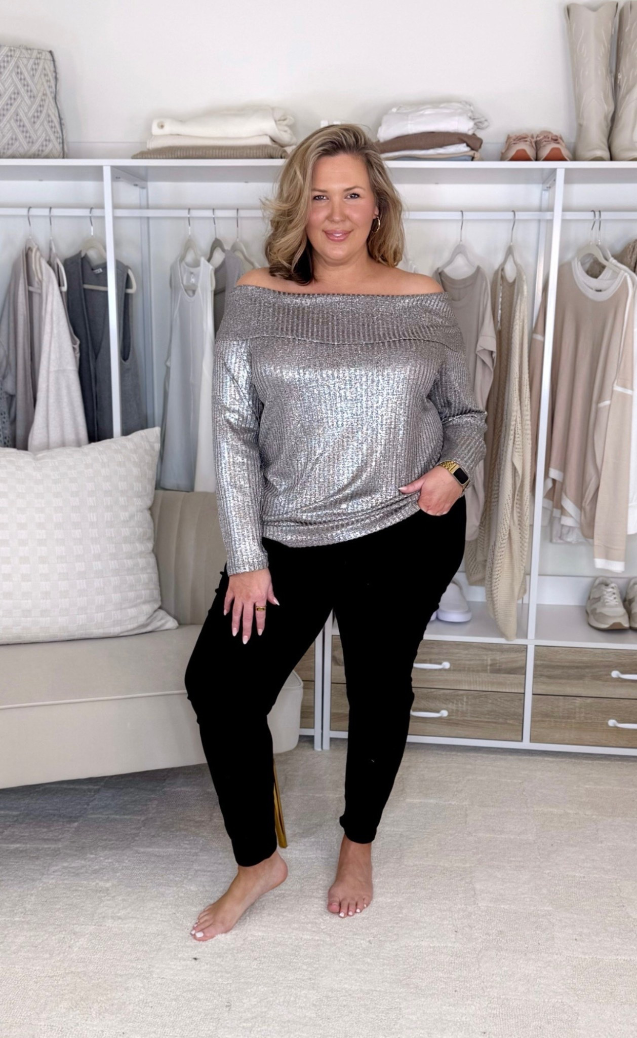 Fave jeggings and a cute new top would be perfect for new years or any fun occasion! Both run true, I wear 18/20 in top and 18 in jeans!

#LTKSaleAlert #LTKPlusSize #LTKMidsize