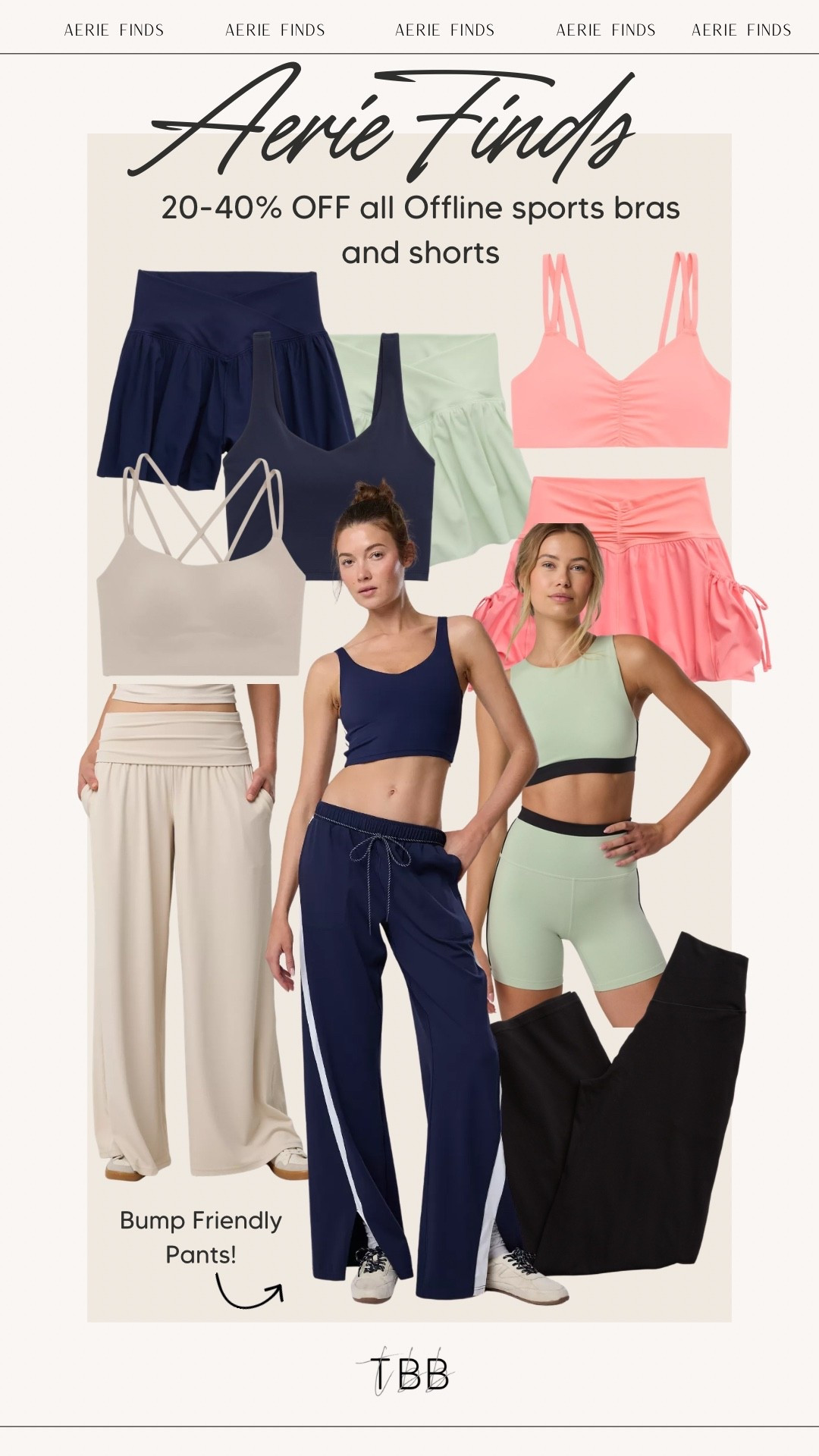 @Aerie sale favorites + bump friendly pants! Shop Offline sports bras and shorts for 20-40% off!

#LTKBump #LTKSaleAlert #LTKActive