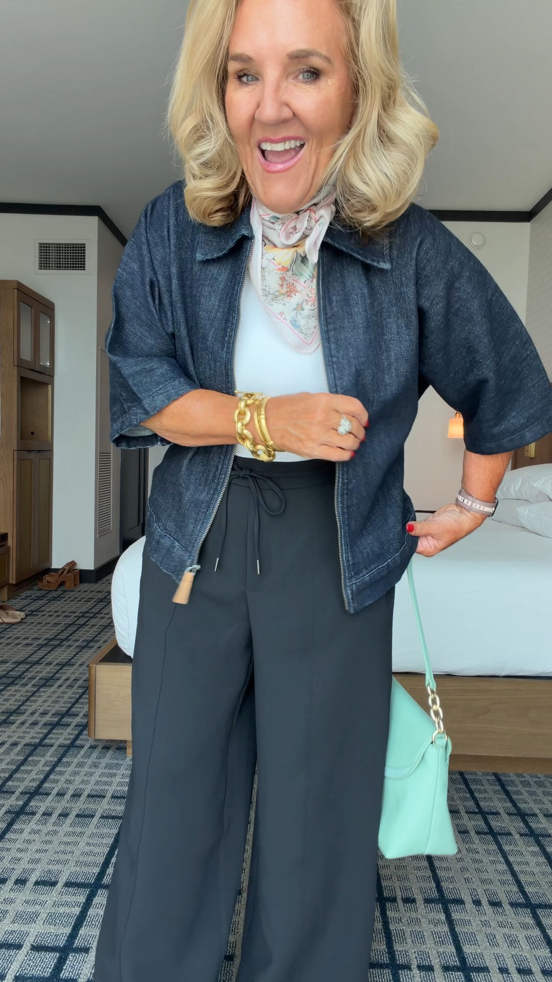 @kohls  #kohls#kohlspartner Jacket and pants size med 
Scarf comes in two colors, bag in a couple options too. 
@kohls has the best affordable fashion finds!

#LTKootd #LTKCon #LTKOver40

#LTKWorkwear #LTKdayinmylife