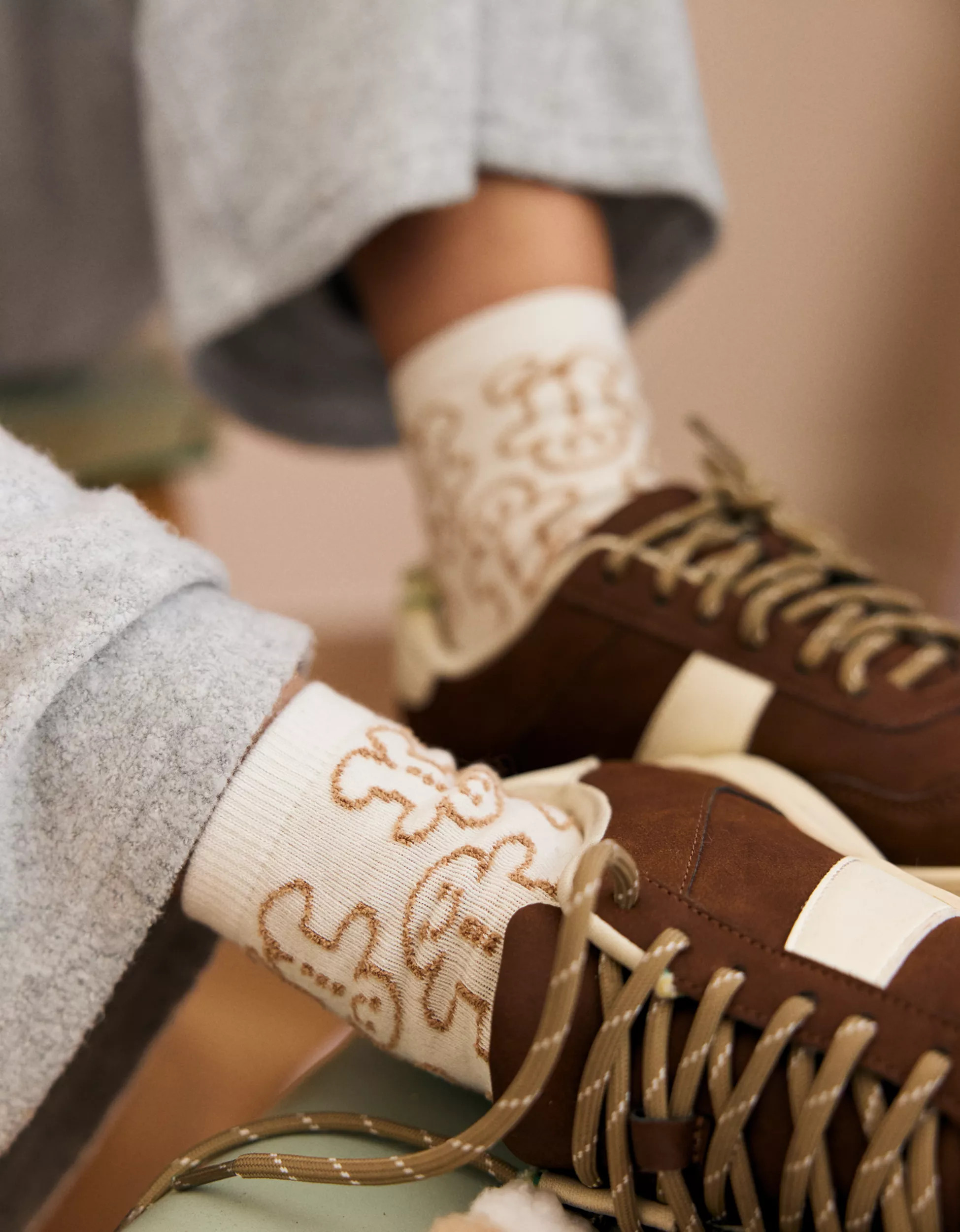 Aerie Fuzzy Quarter Socks | Aerie