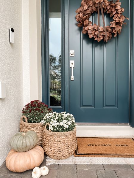 Happy first day of Autumn! 🍂 
Fall front porch, fall front door 

#LTKSeasonal #LTKhome