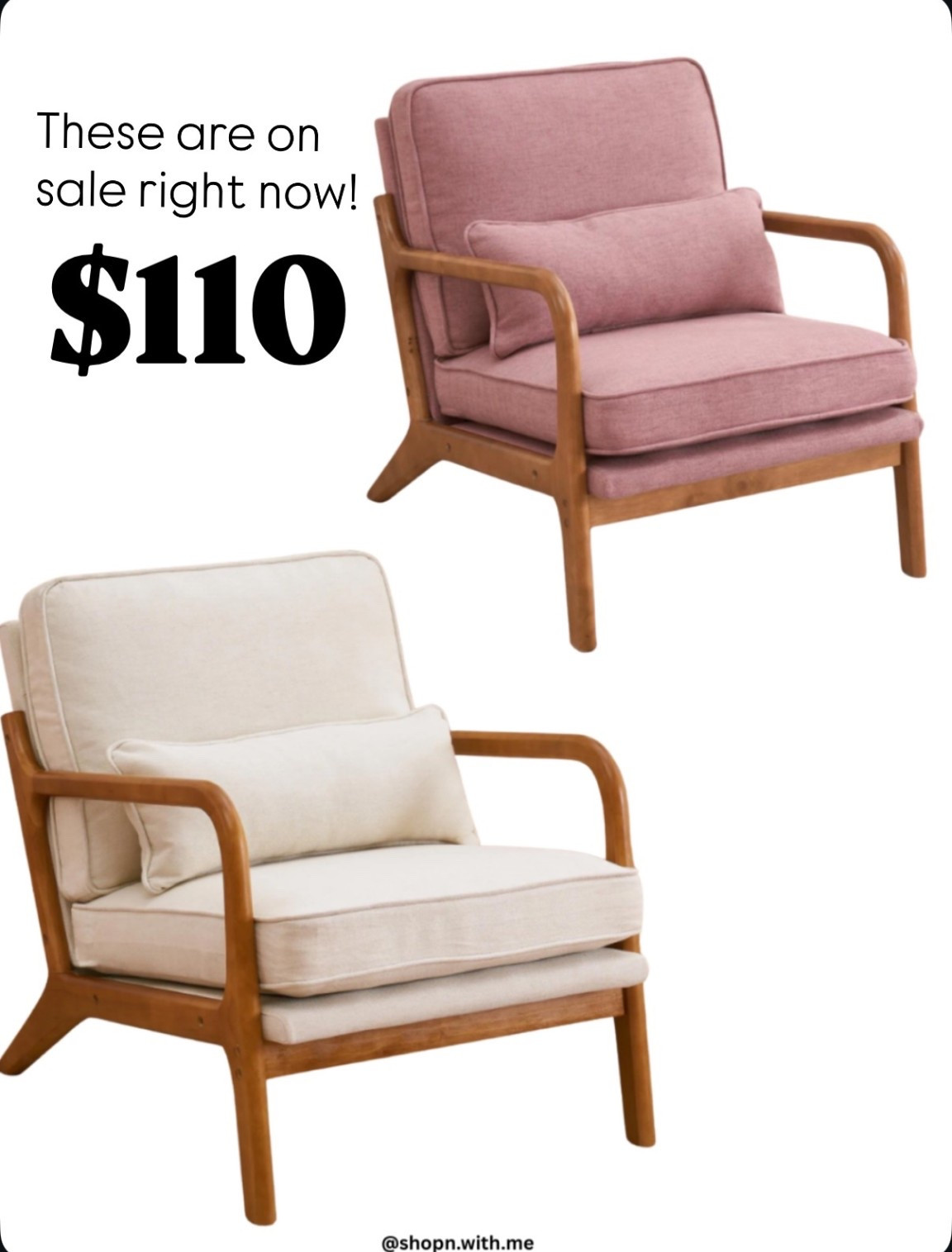 These chairs are such a great price! These would be great in a living room or a sitting area in a bedroom. 🤩 
Home decor 
Home finds 
Furniture
Accent chair 
Modern 
Sale
Flash sale 
Deals 
Discount 

#LTKOver40 #LTKSaleAlert #LTKHome