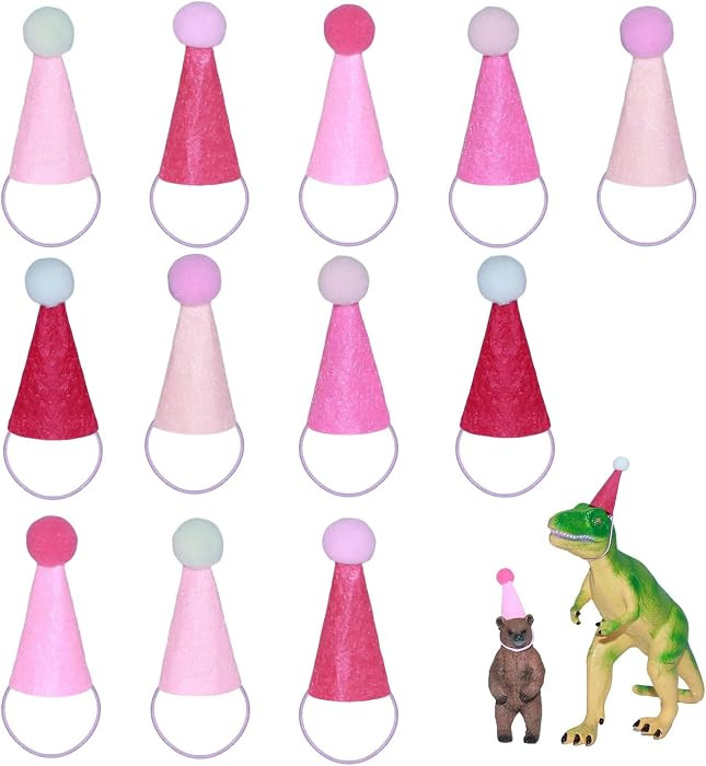 12Pcs Mini Party Hats for Your Little Pet-Hamster Snake Hedgehog Lizard Guinea Pig Chick Bird, Ti... | Amazon (US)