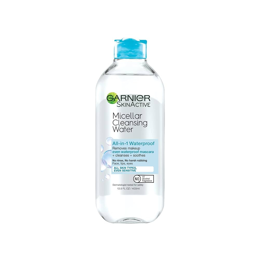 Garnier Micellar Water For Waterproof Makeup, Hydrating Facial Cleanser & Makeup Remover, Suitabl... | Amazon (US)