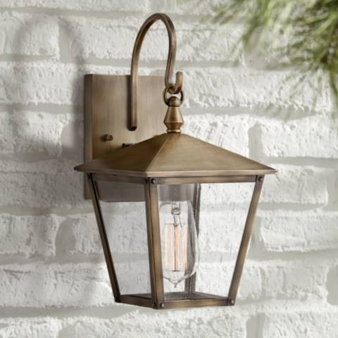 Huntersfield 13 3/4" High Bronze Outdoor Wall Light - #623D0 | Lamps Plus | Lamps Plus