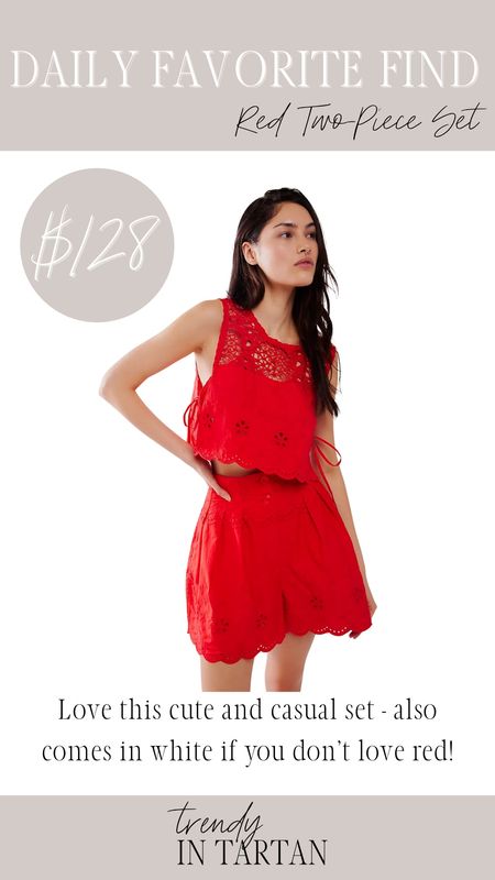 Daily favorite find- red two piece set!

Short set, free people, spring outfit, summer outfit, summer set

#LTKSeasonal #LTKStyleTip