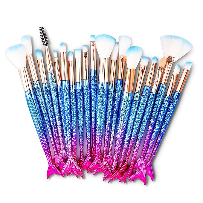 NICEMOVIC Stocking Stuffers for Girls, 20PCS Frozen Princess Makeup Brushes Sets, Teen Girl Gifts... | Amazon (US)