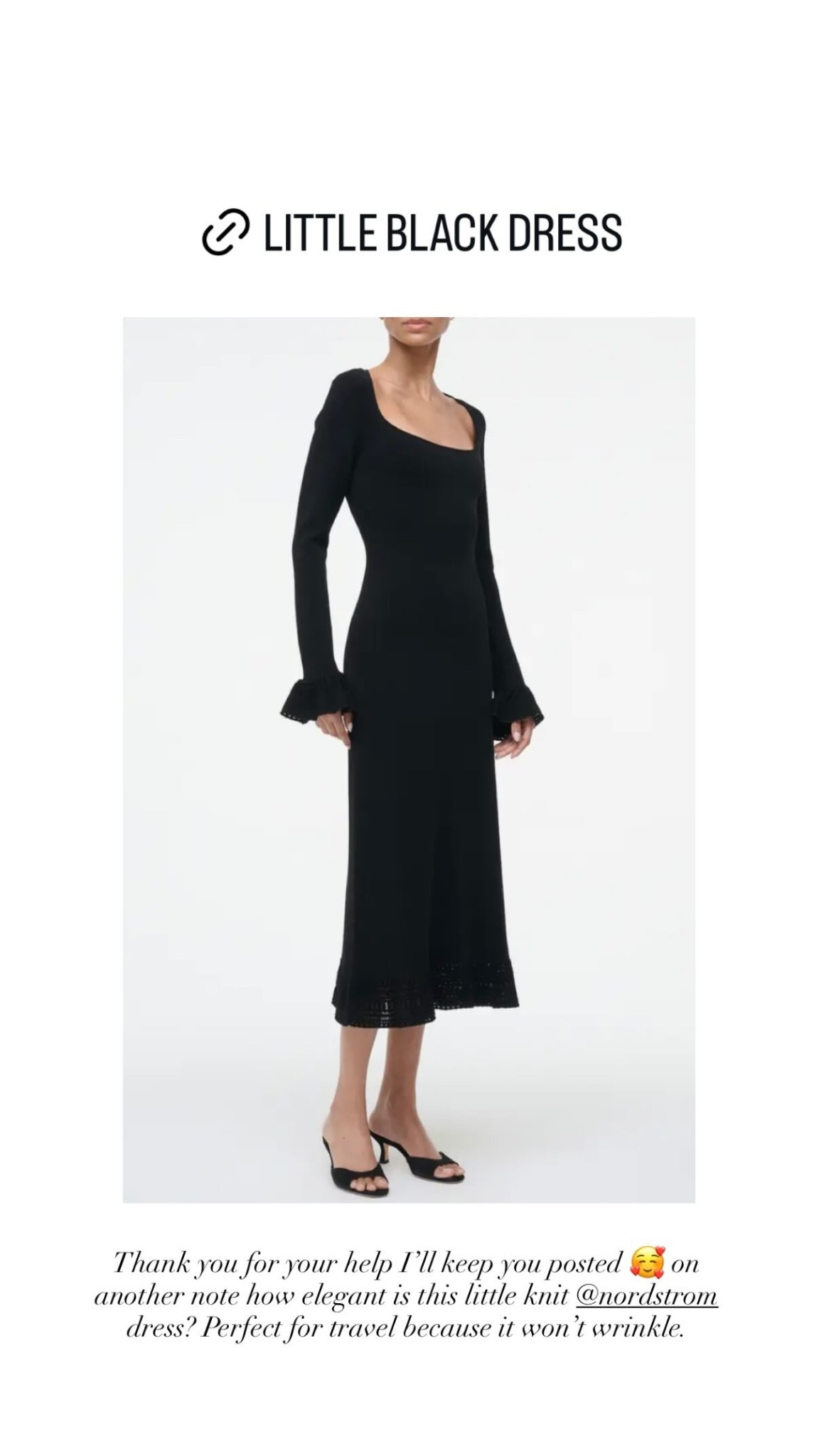 Little black dress I love from Nordstrom! 

#LTKspring #LTKspringtrends #LTKWorkwear