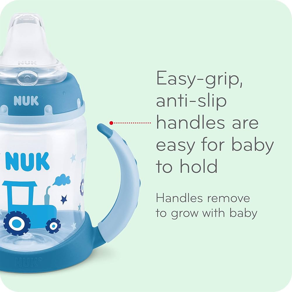 NUK Learner Cup, 5oz, 2-Pack, Flowers – BPA Free, Spill Proof Sippy Cup | Amazon (US)