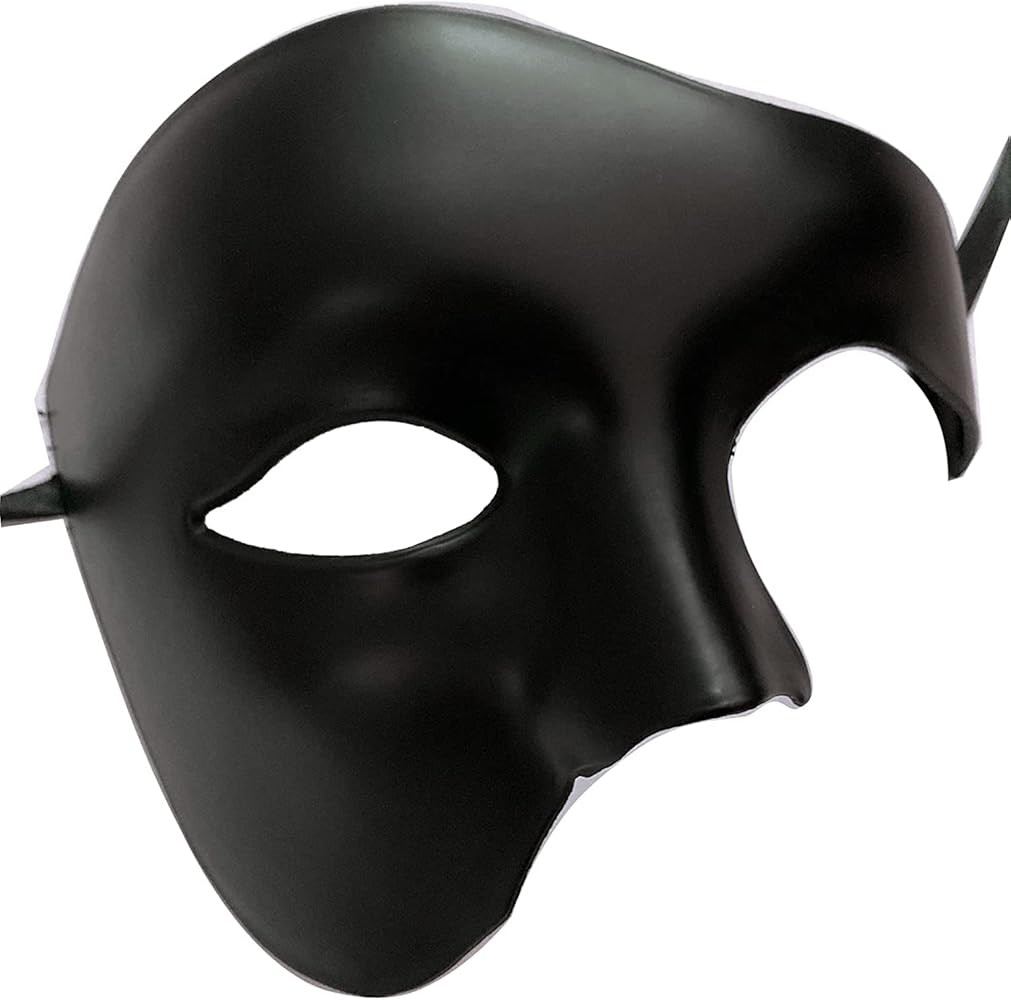 DIANCHU Phantom of The Opera Mask,Phantom Opera Mask Men Half Face Venetian Masquerade Mask for H... | Amazon (US)