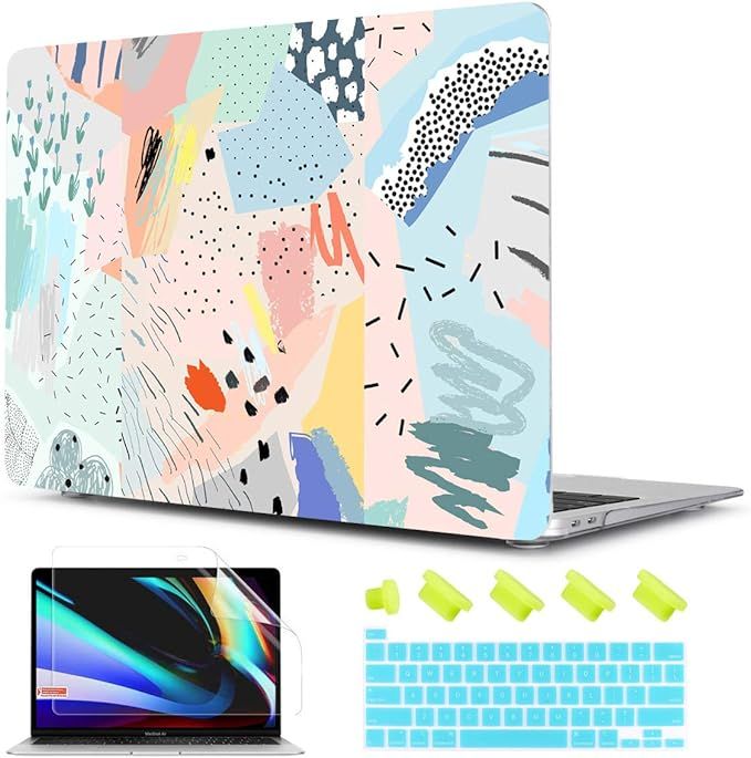 TwoL MacBook Pro 13 inch Cover 2020 Release A2251 A2289 A2338, Plastic Hard Case&Keyboard Cover&S... | Amazon (US)