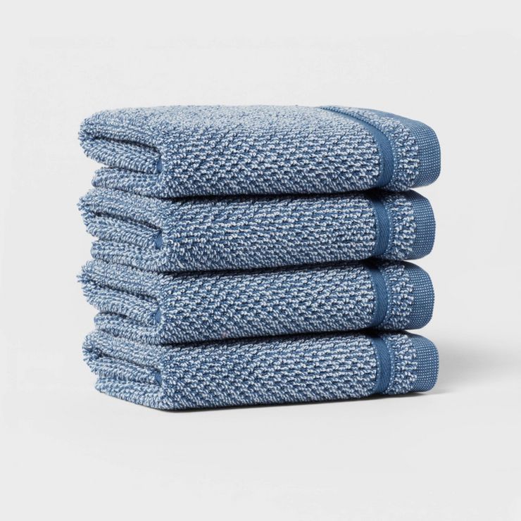 4pk Performance Texture Washcloth Set - Threshold™ | Target