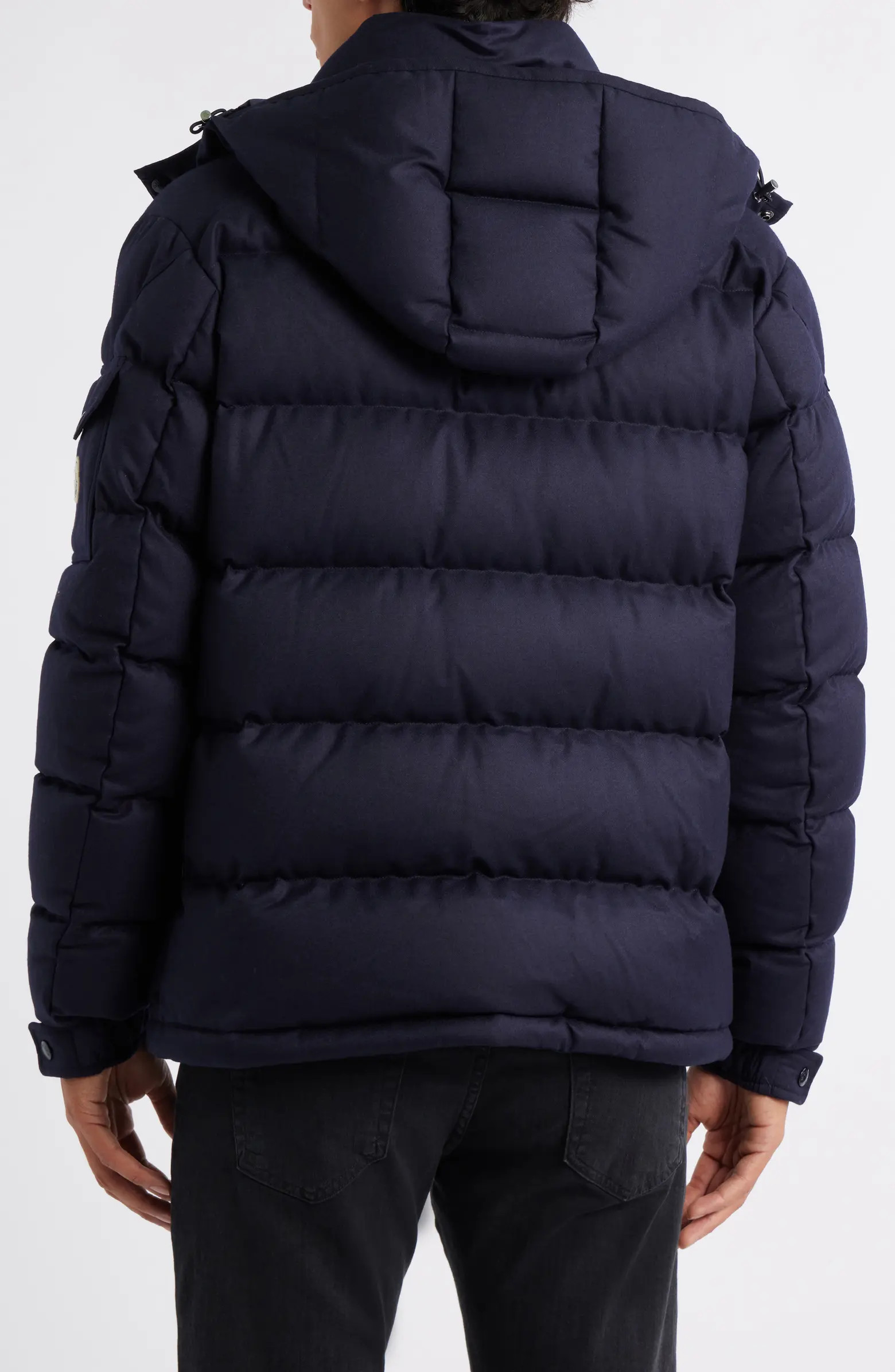 Montgenevre Virgin Wool Flannel Down Puffer Jacket | Nordstrom