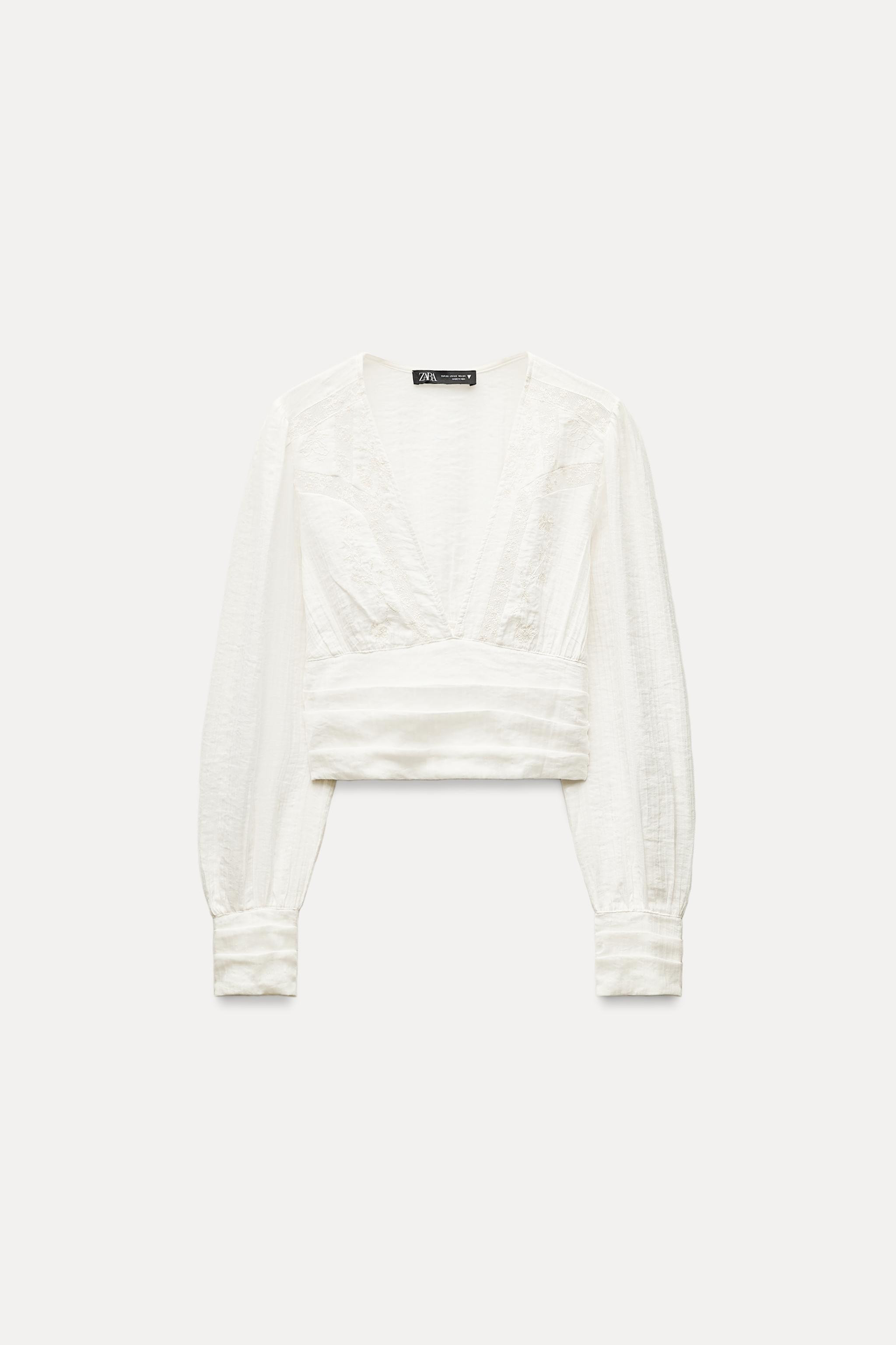 TEXTURED CROPPED SHIRT | Zara US