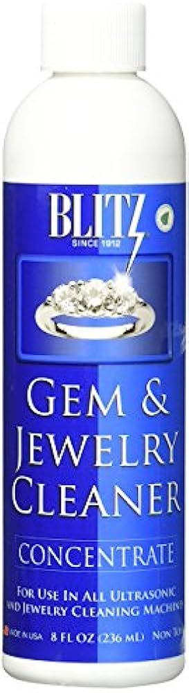 Blitz Gem & Jewelry Cleaner Concentrate (8 Oz) (1-Pack), 1 Pack, 8 Fl Oz | Amazon (US)
