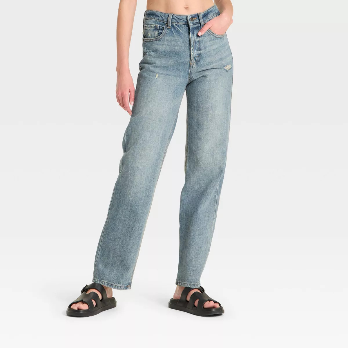 Women's Mid-Rise Wide Leg Jeans - Wild Fable™ | Target