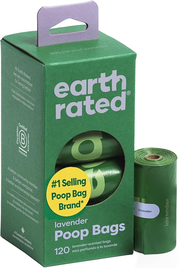 Earth Rated Poop Bags for Dogs Guaranteed Leak Proof and Extra Thick Waste Bag Refill Rolls, Lave... | Amazon (US)
