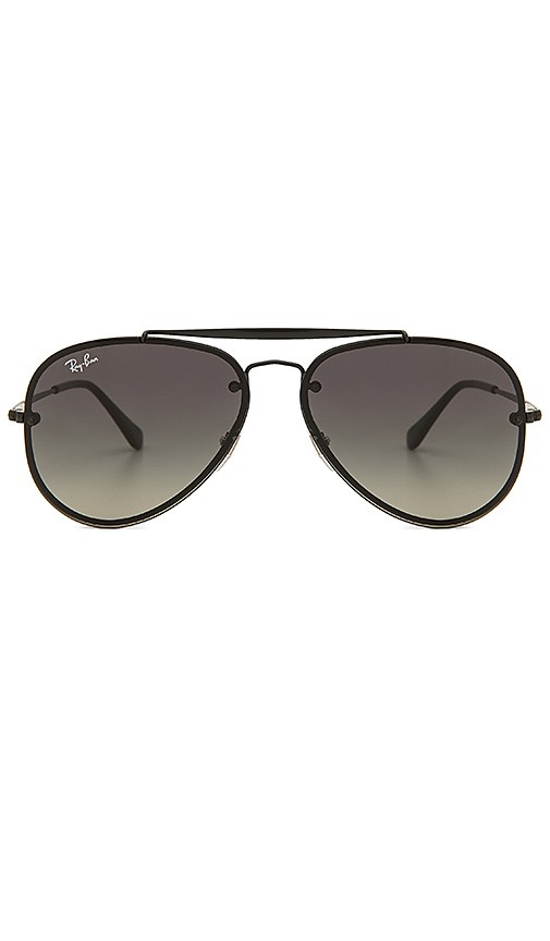 Blaze Aviator in Demi Gloss Black & Dark Grey Gradient | Revolve Clothing (Global)