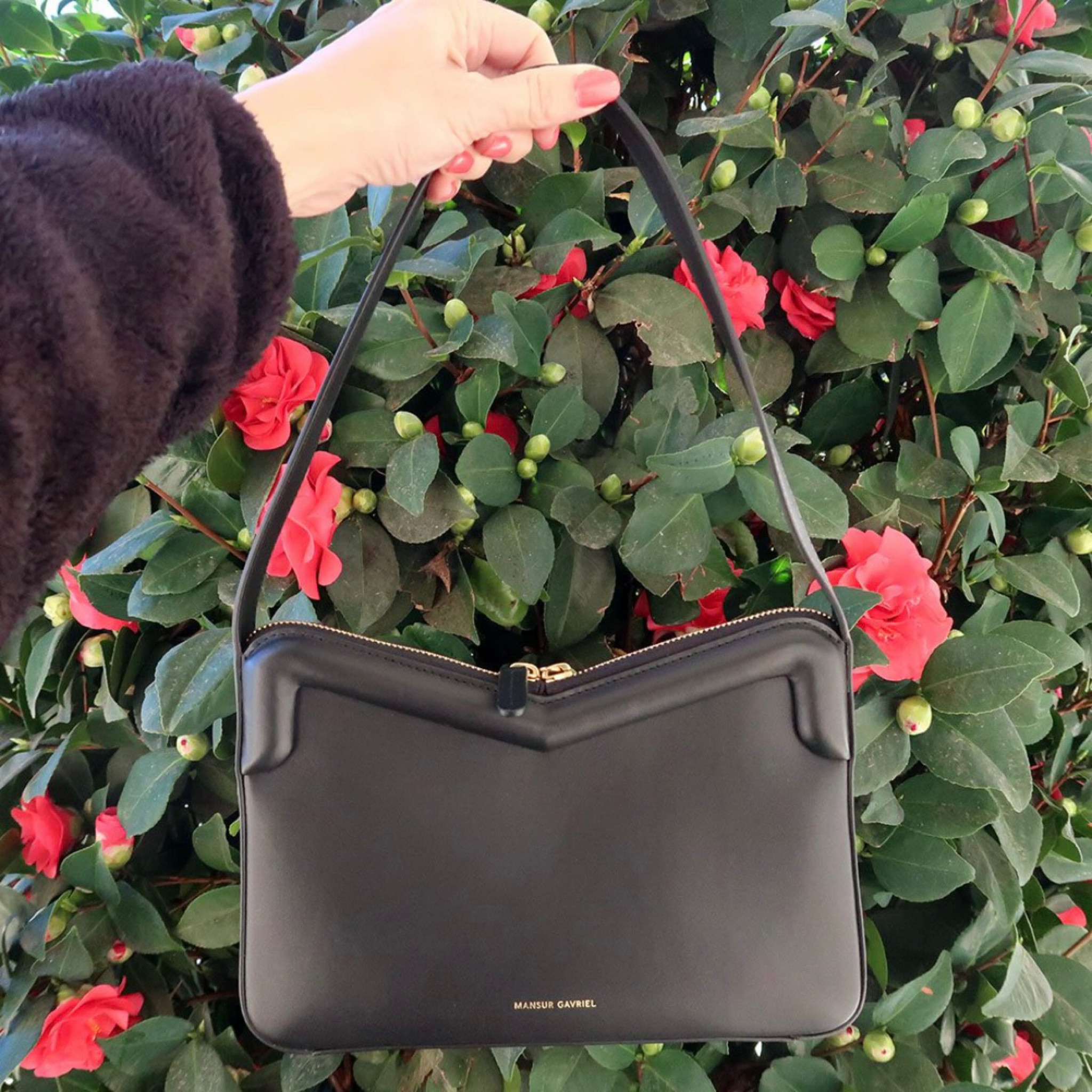 My new favorite handbag 😍🙌 full review hits the blog Monday 💕💕💕 Mansur Gavriel M Frame Baguette 💕💕

#LTKitbag #LTKstyletip #LTKFind
