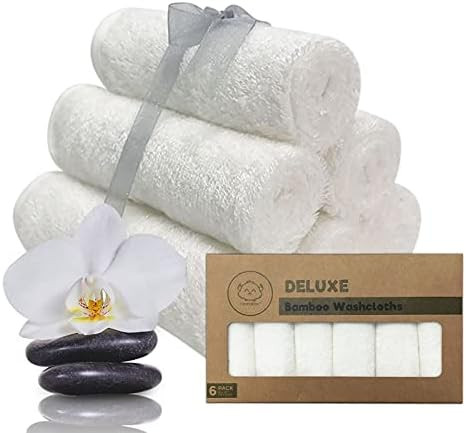 6-Pack Baby Washcloths - Organic Bamboo Baby Towels And Washcloths - High absorbent and Soft Baby To | Amazon (CA)