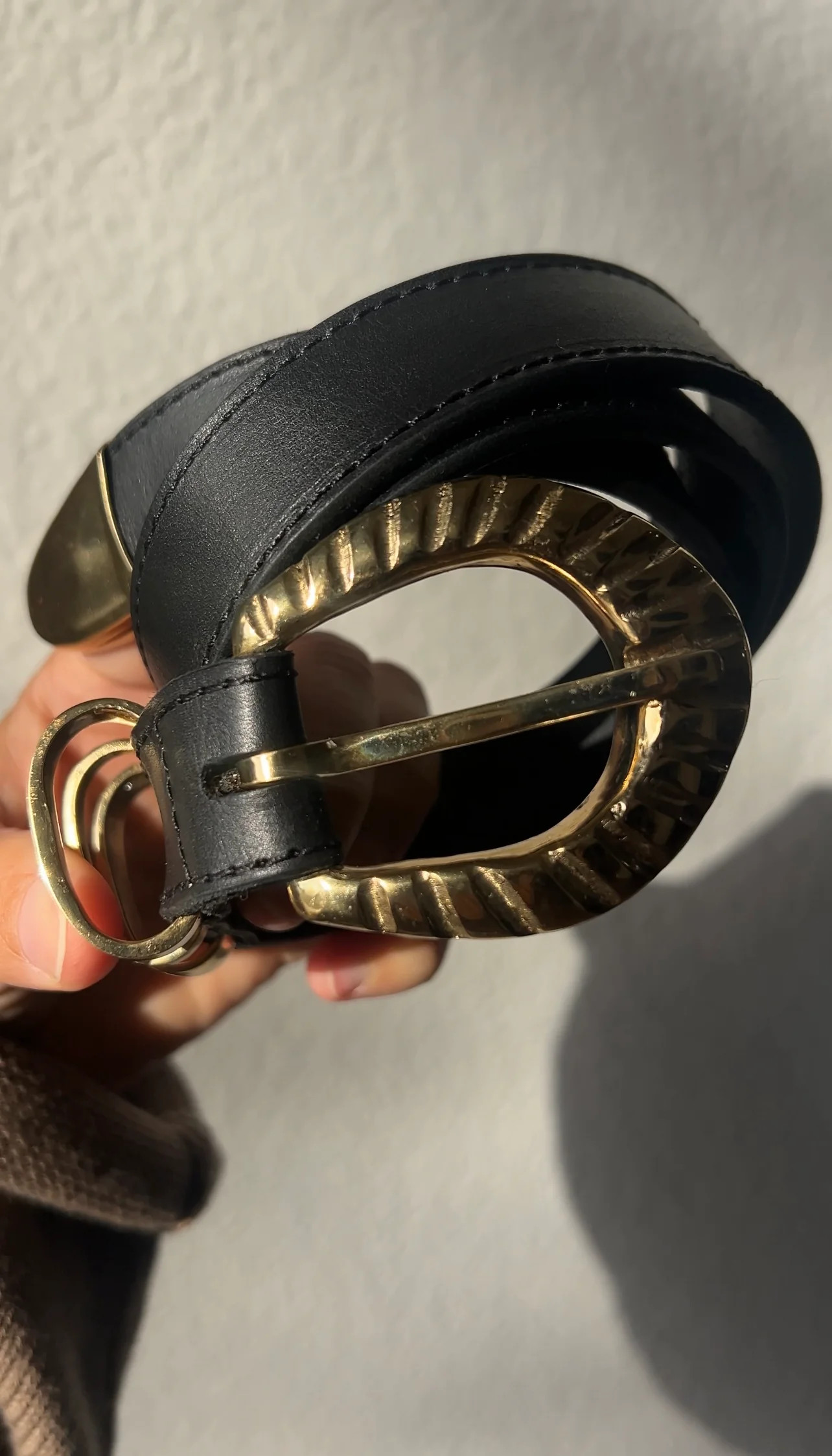 Natalie Black Leather Belt | Natalie Borton