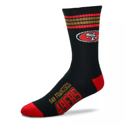 For Bare Feet San Francisco 49ers 4 Stripe Deuce Socks | Scheels