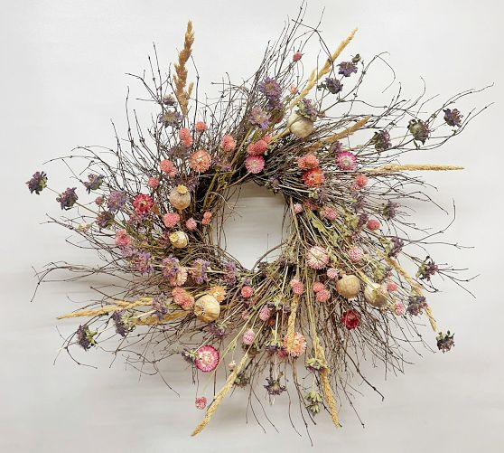 Handmade Dried Spring Awakening Wreath | Pottery Barn (US)