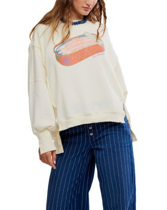 Free People Graphic Camden Sweatshirt  | Bloomingdale's Women | Bloomingdale's (US)