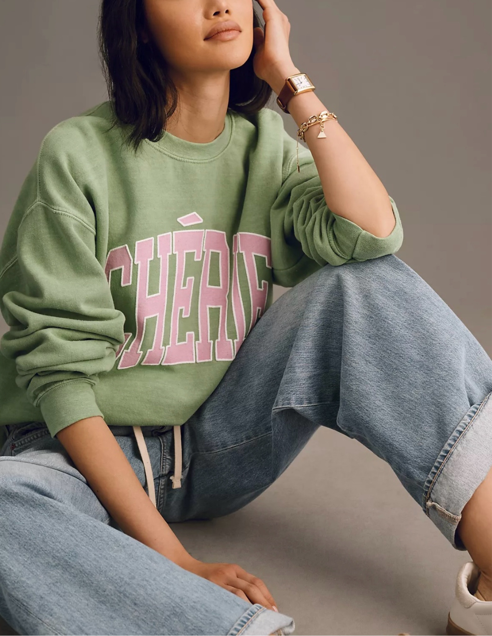 Oversized green and pink sweatshirt

#LTKSummerSales #LTKSaleAlert #LTKSeasonal