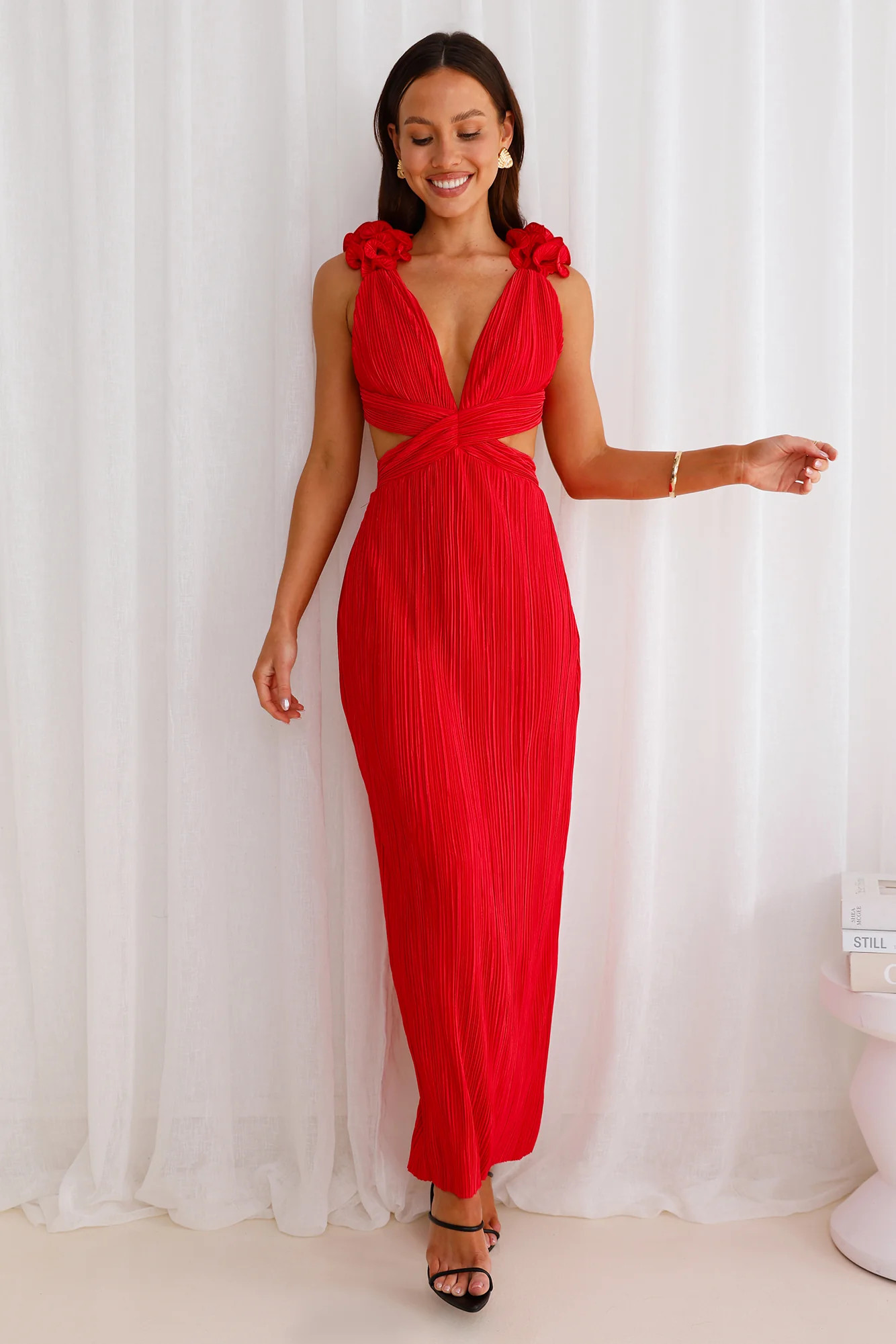 Trust Your Love Maxi Dress Red | Hello Molly (AU)