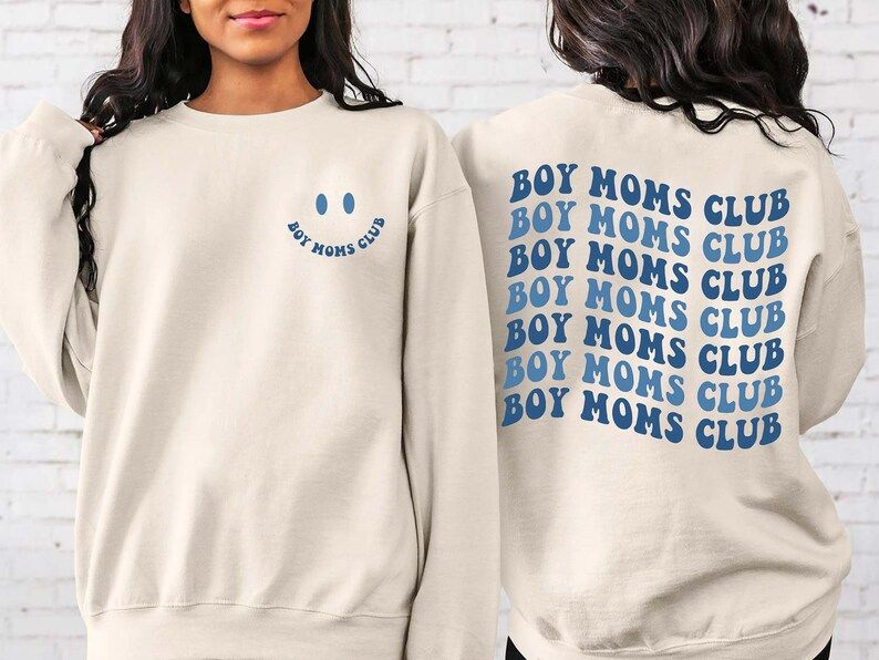 Boy Moms Club Sweatshirt, Boy Mom Sweatshirt, Mama Sweatshirt , Boy Mom Club, Mom Sweatshirt, Mam... | Etsy (US)
