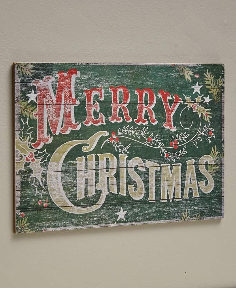 The Lakeside Collection Christmas Pine Woodland Pallet Sign | Walmart (US)