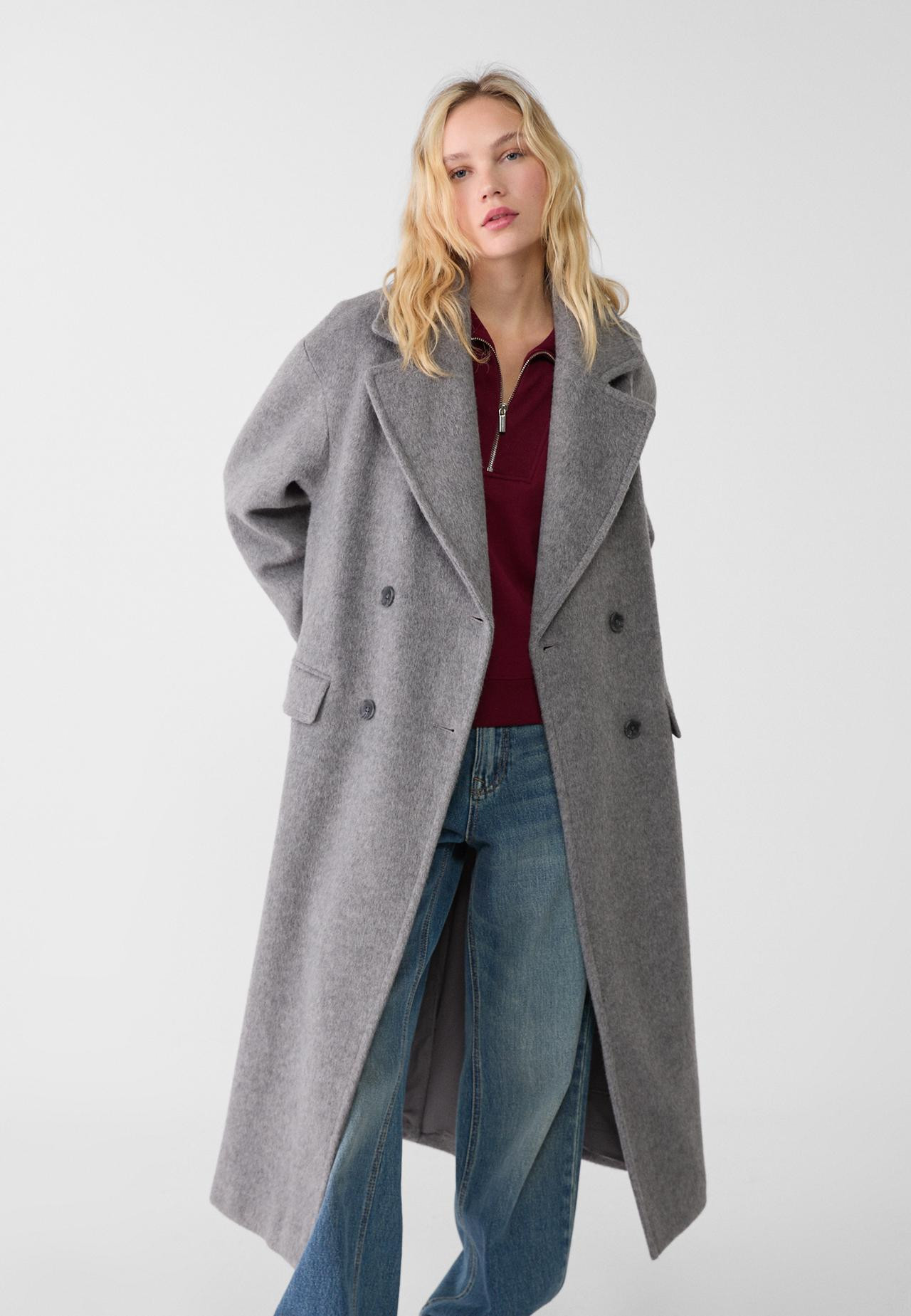 Cappotto lungo doppia abbottonatura79,99 € Selezionare taglia | Stradivarius (IT)