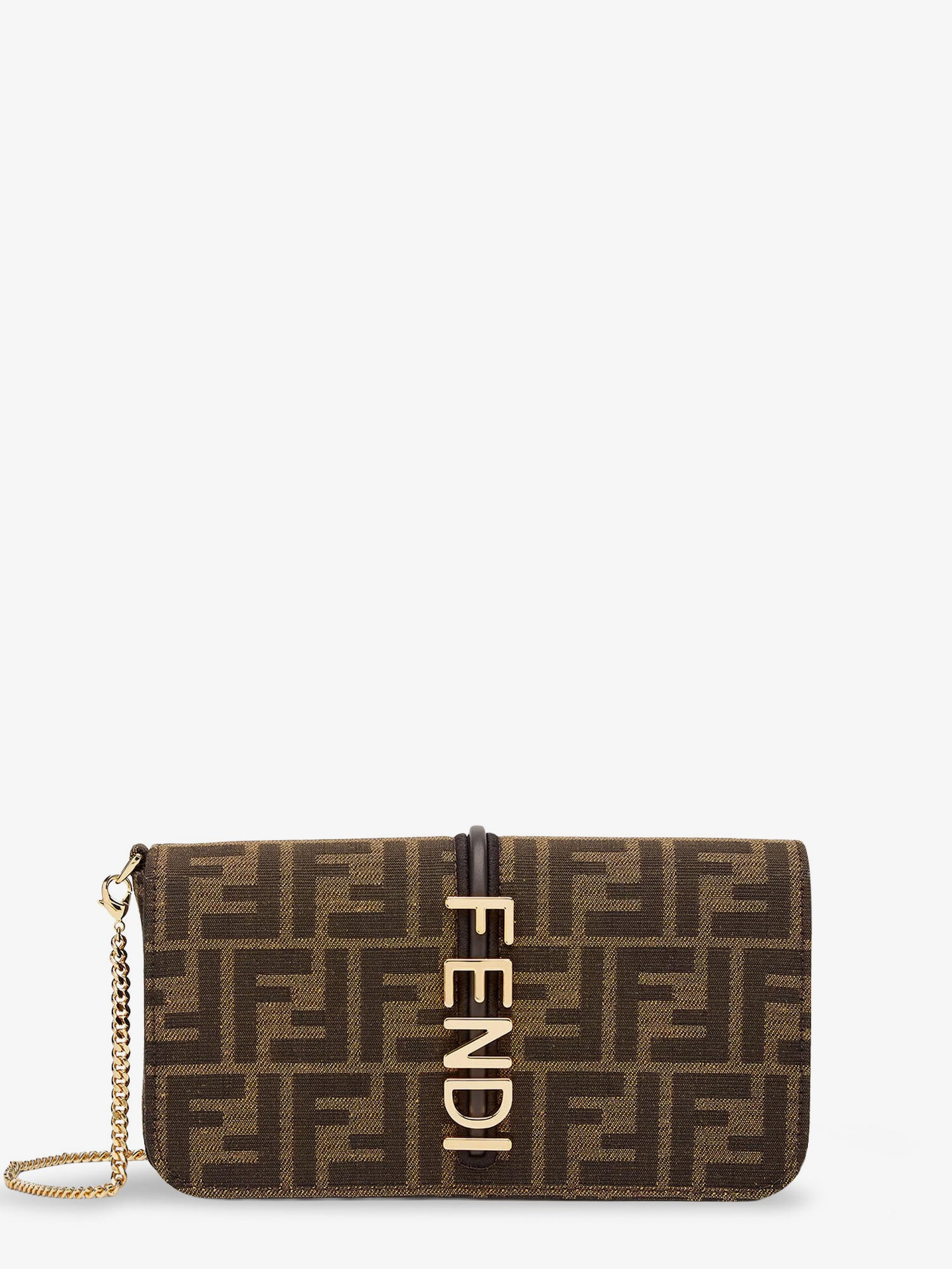 Wallet on Chain FF fabric crossbody bag - FENDI - gender_Woman | Nugnes 1920