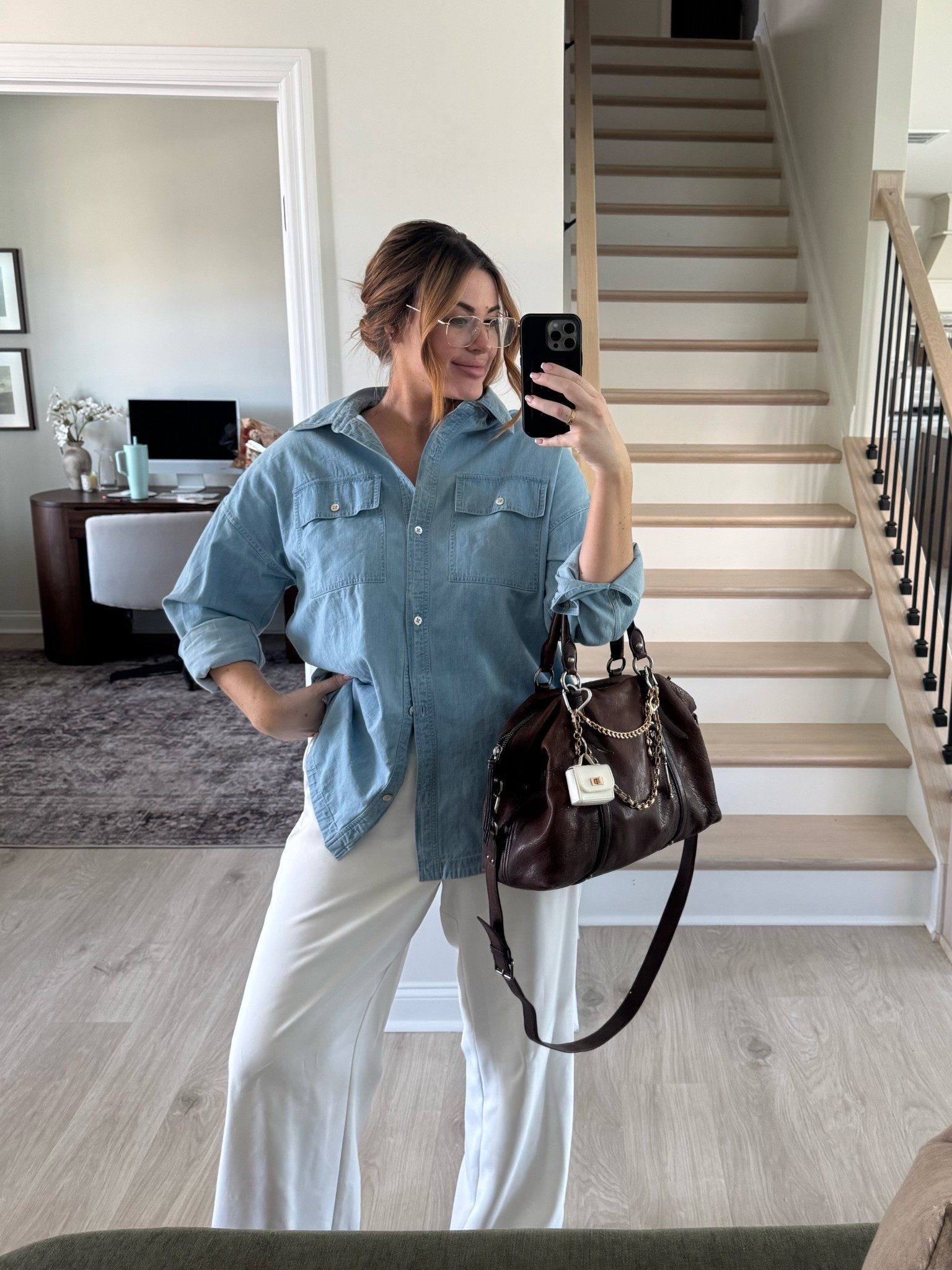 Church outfit casual fit inspo! XL (12) top and 12 pants! (Purse is second-hand old MiuMiu) linked similar! 

#LTKMidsize #LTKStyleTip