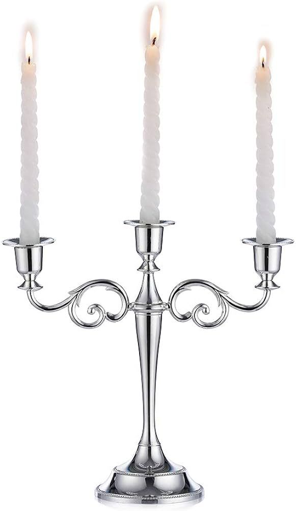Sziqiqi Candelabra Candlestick Holder for Taper Candles for Wedding Event Candle Centerpiece Home... | Amazon (US)