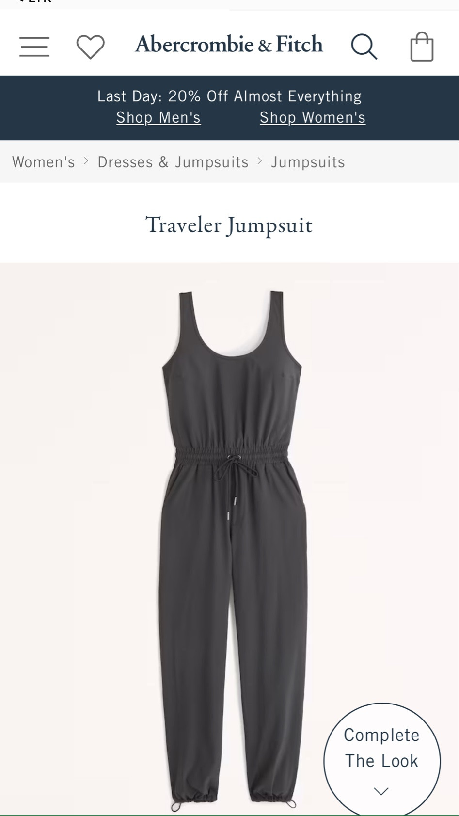 20% off Abercrombie & Fitch! Last Day! #jumpsuit #abercrombie #traveloutfit 

#LTKtravel #LTKSeasonal #LTKunder100
